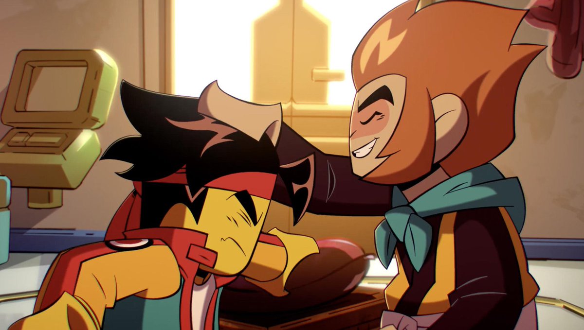 SkyAzureEclipse's tweet photo. sometimes i think about what dynamic i see wukong and mk as, brothers, father and son, uncle and nephew, idk why but i don’t really feel like any of those apply to them, they’re definitely family, but not something that can be labelled, like most found families are https://t.co/Rw7aqCDJ6F