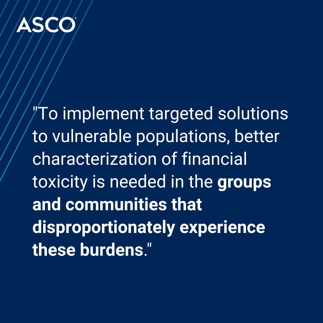 Affordable care is not ‘one size fits all’: What is the #FinancialToxicity disaggregation movement within oncology? <a href="/NishwantS/">Nishwant Swami, MD, MPH</a> &amp; <a href="/fumikochino/">Fumiko Ladd Chino, MD, FASCO</a> unpack their research in this field for #ASCODailyNews: fal.cn/3z8rh #healthequity