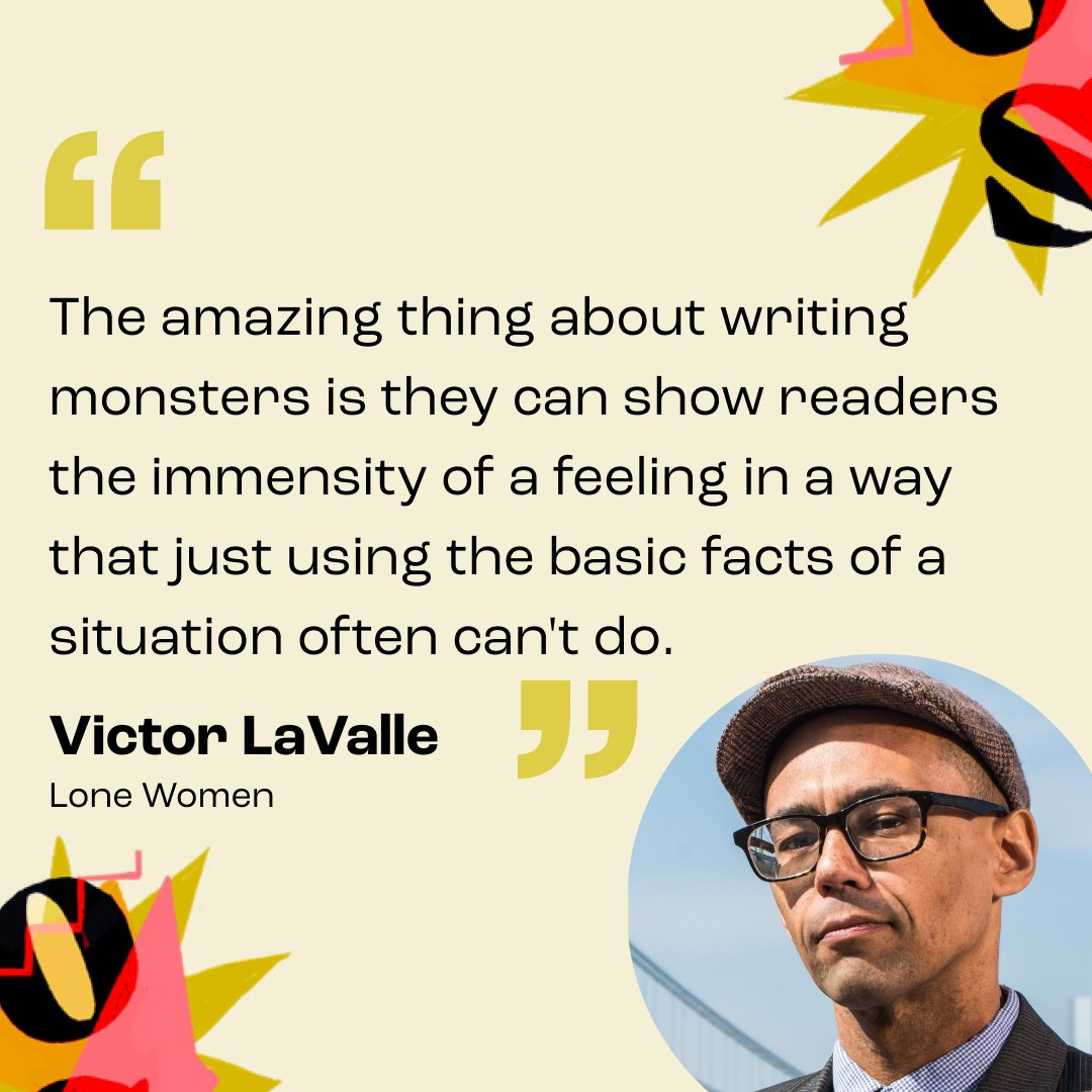 ICYMI🚨 We talked to @victorlavalle about his new novel, Lone Women, and why he is so drawn to writing monsters in his stories. We also tackle issues around genre,how even the most celebrated 'literary' canon works are often weird, and more.

Listen here👇
link.chtbl.com/ejDHheXb
