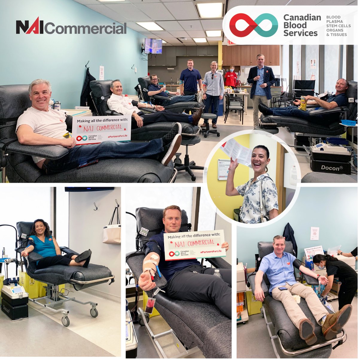 The NAI Commercial Vancouver team is making all the difference at Canada Blood Services @CanadasLifeline
#PartnersForLife