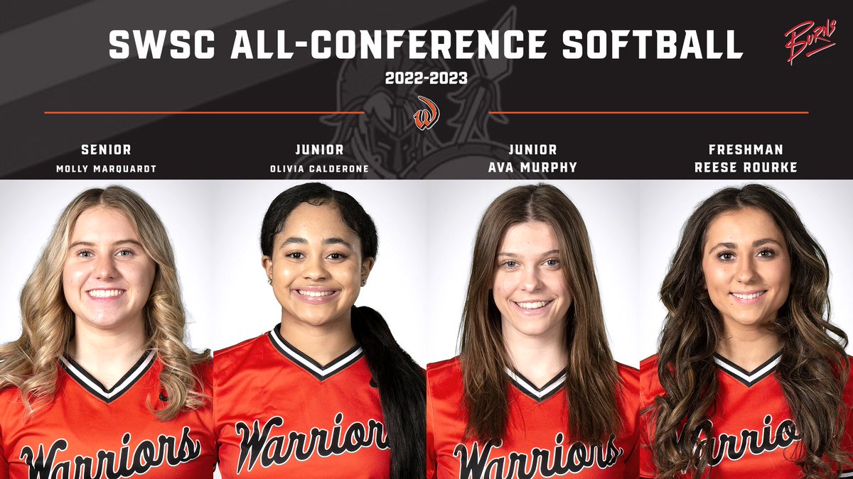 Congratulations to our SWSC All-Conference athletes for Softball-Molly, Olivia, Ava & Reese!
#GoWarriors @lwwsoftball