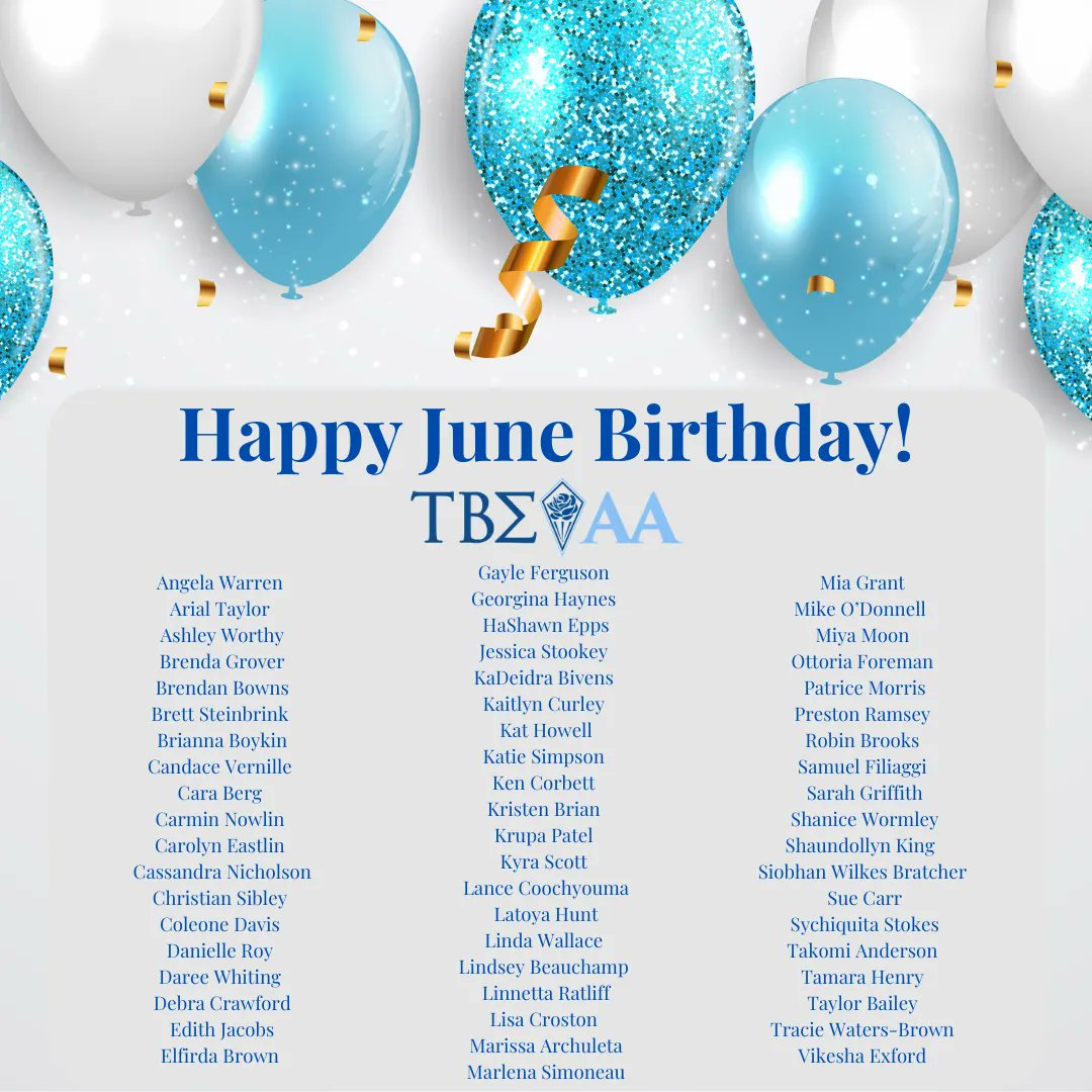 Happy Birthday to all our June alumni! Hope you are enjoying nice weather and good spirits on your birthday! #happybirthday
