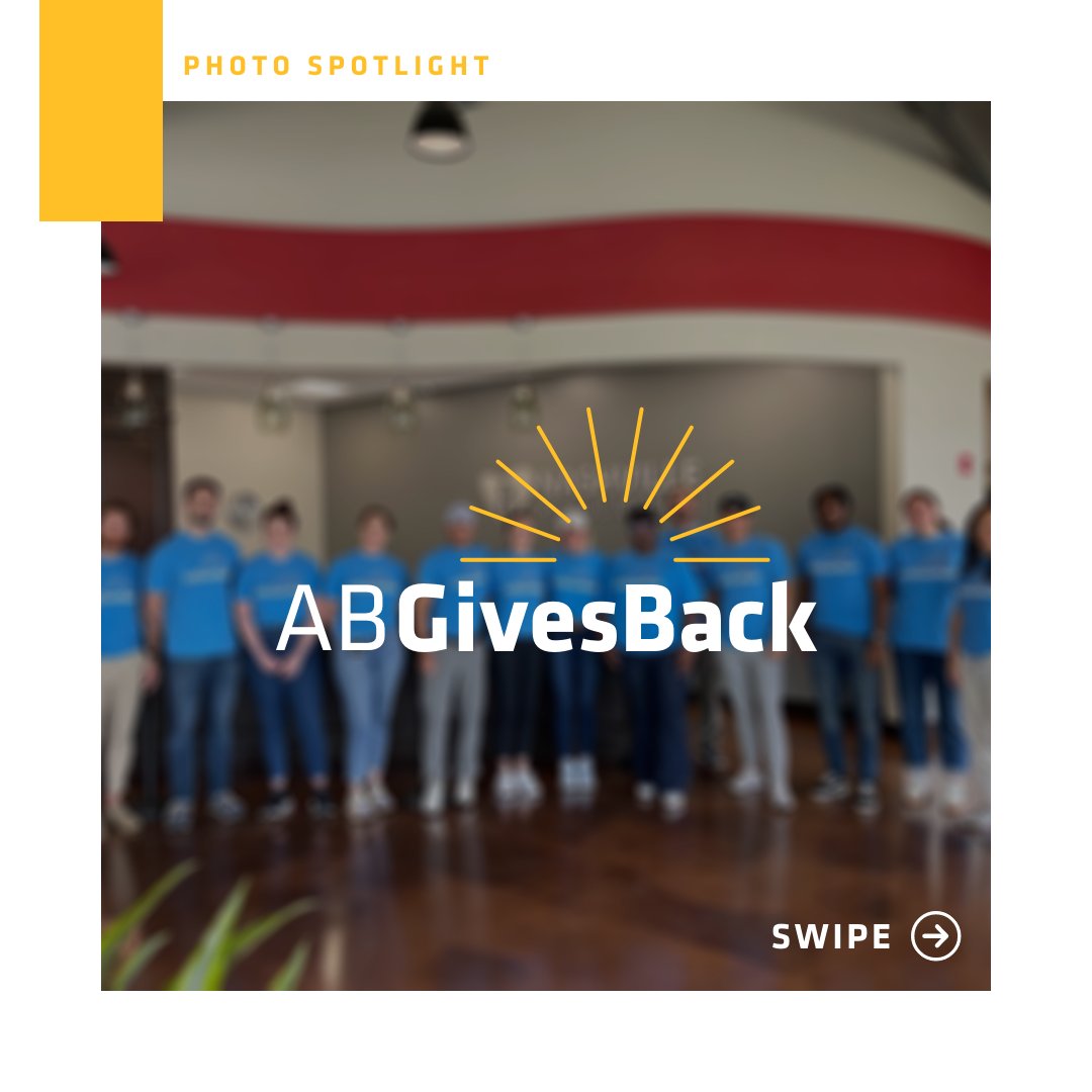 AB_insights's tweet photo. #ABGivesBack: Members of AB’s Nashville Associate Leadership Council spent an afternoon volunteering with @NashvilleRescue. From packaging food, sorting donations, and serving people experiencing homelessness, AB is proud to be part of and give back to our local communities. https://t.co/S3JZCEwga7