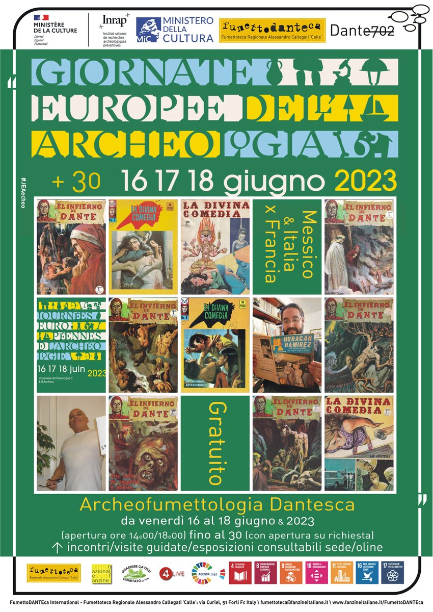 #FumettoDANTEca International 'Biblioteca Internazionale di #Fumetti dedicati all'Opera e al Poeta #Dante #Alighieri' 
Archeofumettologia Dantesca 
vintagecomics.forumcommunity.net/?t=62810609 
<a href="/journees_archeo/">Journées archéologie</a> <a href="/MiC_Italia/">Ministero della Cultura</a> <a href="/cykex2099/">cecilio jacobo glez</a> #Dante702 #Umiliacchi #Forlì #Italy 
fumettoteca@fanzineitaliane.it