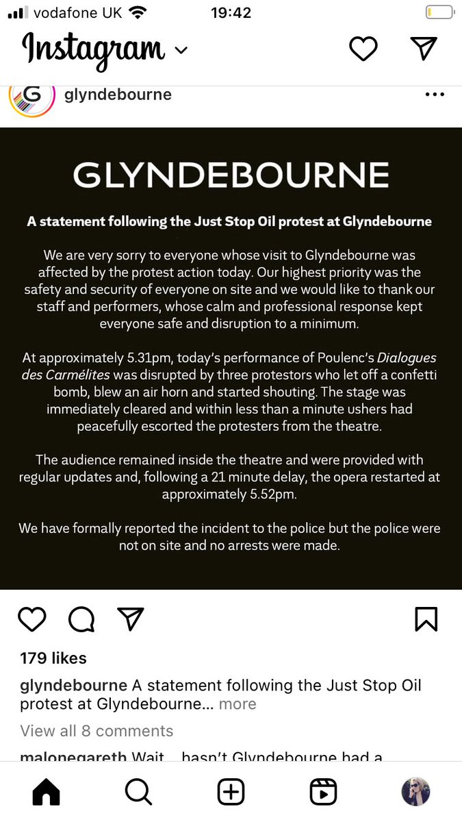 CharlieForrestO's tweet photo. ‘I’m very happy to stage a protest as long as it includes a free ticket to @glyndebourne’s critically acclaimed new production of Poulenc’s Carmélites. Oh and can you bring the picnic, I’m busy setting up the confetti bomb?’ #MiddleClassProtest https://t.co/nUrBORlFSU