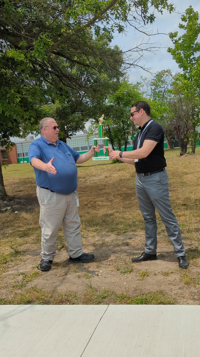 It was a close battle, but Choir takes the victory for 3rd annual Band vs. Choir Spring Music Games reclaiming the “Lyncheski” Trophy!! From wiffleball to kickball, Family Feud to a campus wide scavenger hunt, it was an amazing time had by all involved! <a href="/BTHSDragons/">BTHS</a> <a href="/BTHS_Band/">BTHSBand</a>