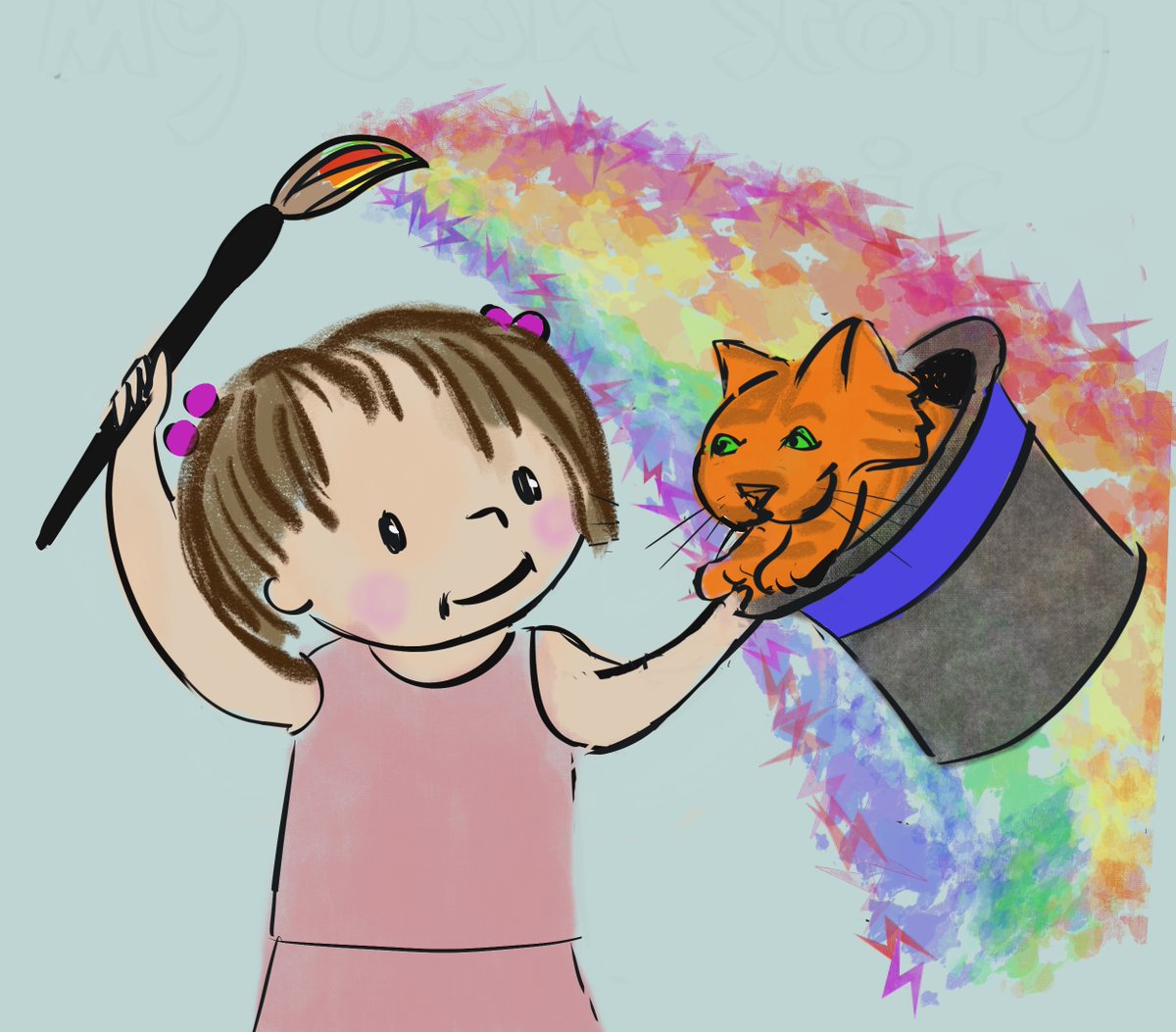 HawklynST's tweet photo. When writing doesn’t come easily and words hide like treasure guarded by dragons deep in a cave, you can’t ask a witch or a genie to help. You must spark the magic inside you to tell the tale. #PBPitch #SEL https://t.co/38Dyec1Ivp