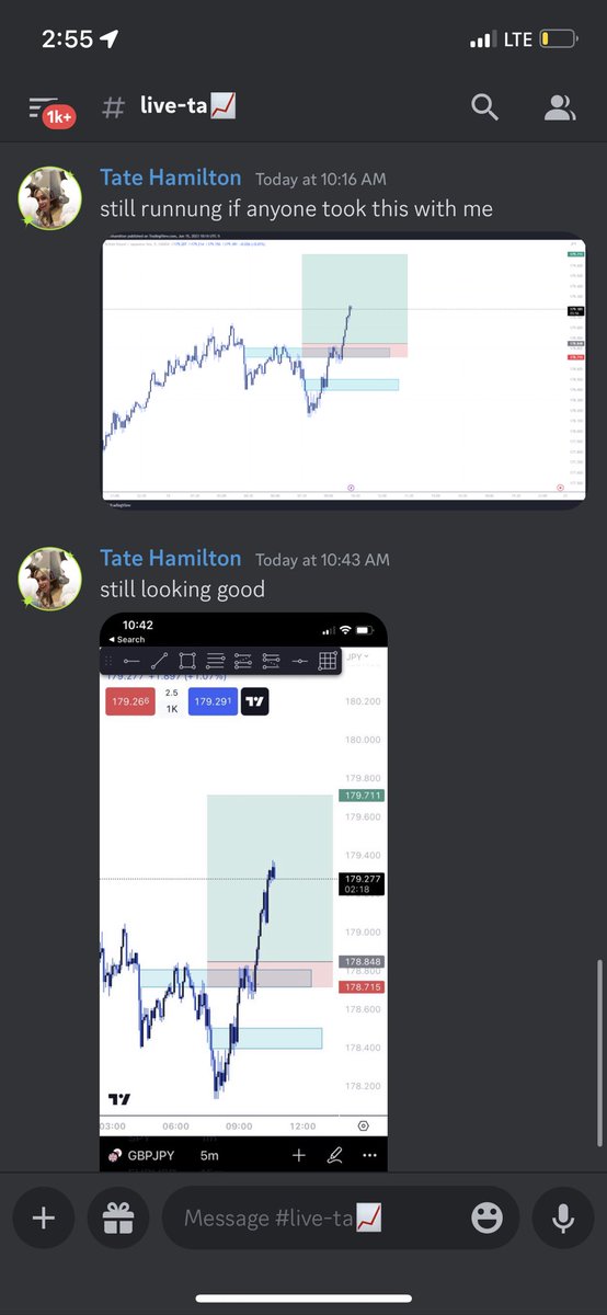 TheBBrotherhood's tweet photo. Beautiful trade on GBYJPY that was called out live today in the discord! Profits from the trade and on the week. Discord is FREE!👇🏽

https://t.co/JyLee4mKuY

#Stockoftheday #StockstoBuy #Stockstosell #tradingView #Traderstips #ForexMarket #GBPJPY #funded #Millionaire #OptionsTrading #crypto