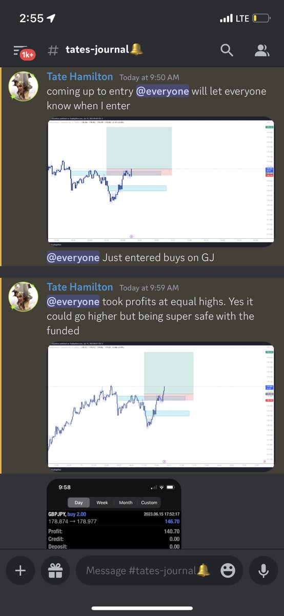 TheBBrotherhood's tweet photo. Beautiful trade on GBYJPY that was called out live today in the discord! Profits from the trade and on the week. Discord is FREE!👇🏽

https://t.co/JyLee4mKuY

#Stockoftheday #StockstoBuy #Stockstosell #tradingView #Traderstips #ForexMarket #GBPJPY #funded #Millionaire #OptionsTrading #crypto