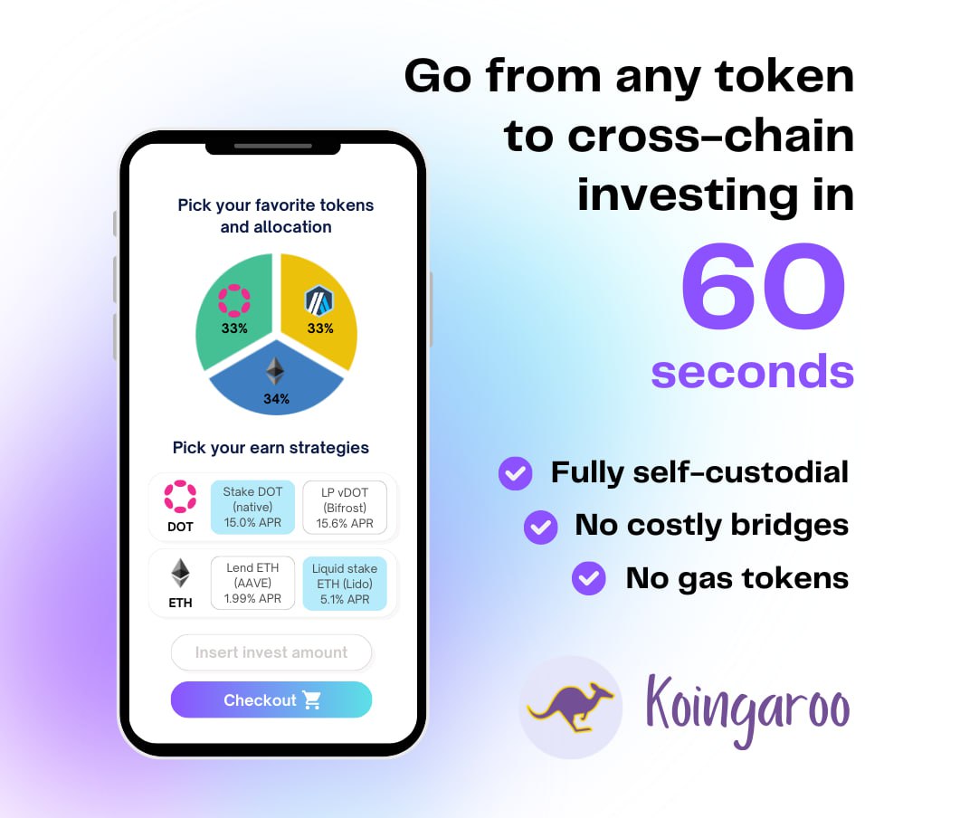 CryptoLordH's tweet photo. Sign up and invest in 60 s to earn ARB rewards 🔥

The team has great plans 📷 , check out their website below. 
Koingaroo offers you self-custody investing across chains in 60 seconds, LIVE on Arbitrum and Polkadot. 

Sign up for their beta at https://t.co/99O2YypDrv

simply start investing at https://t.co/V3UaYxQJ17! 

They just launched a 5000 ARB giveaway: earn 1 ARB for every $25 invested on Koingaroo

Try to login with email address  or if you are using wallet to connect always use fresh wallet!

NFA, DYOR 💯