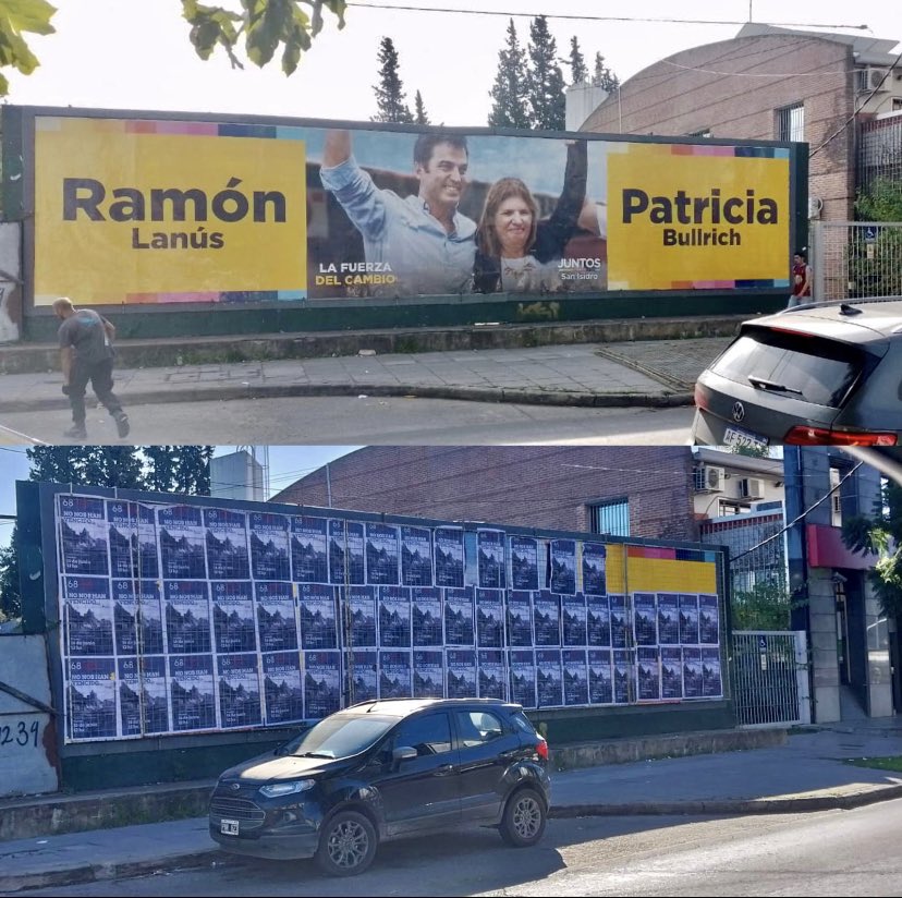 POSSE NO ES INVENCIBLE

Cuando me dicen que Posse es invencible y por eso está hace 50 años, es por cosas como estas. 

Existe una reja para evitar que los carteles pagados regularmente sean tapados. Sin embargo, con la impunidad que le da el poder feudal, Posse puede sacar la