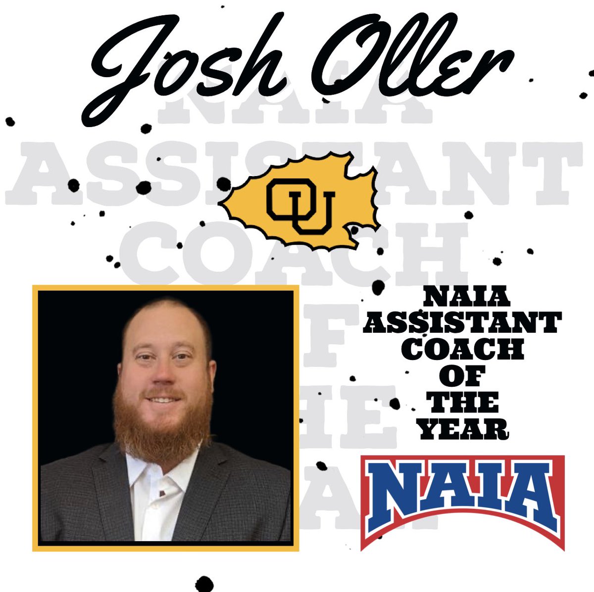 Ottawa_Baseball's tweet photo. A big congratulations to our own Assistant Coach @josh_oller for winning…. 🥁🥁🥁 …. NAIA Assistant Coach of the Year! A true Brave! #BravesNation #Team59 #NAIA https://t.co/qiXdx3YVYx
