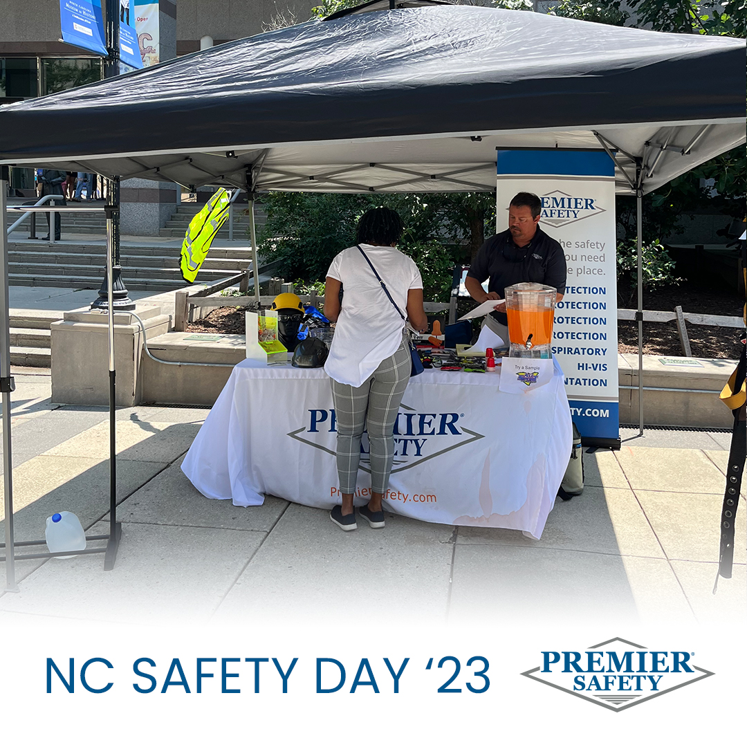 _premier_safety's tweet photo. It was an exciting day at NC Safety Day! Our team showcased Premier Safety's wide range of safety solutions, connecting with attendees and sharing valuable insights on safety possibilities. #NCSafetyDay #PremierSafety https://t.co/VnKDxkjwne