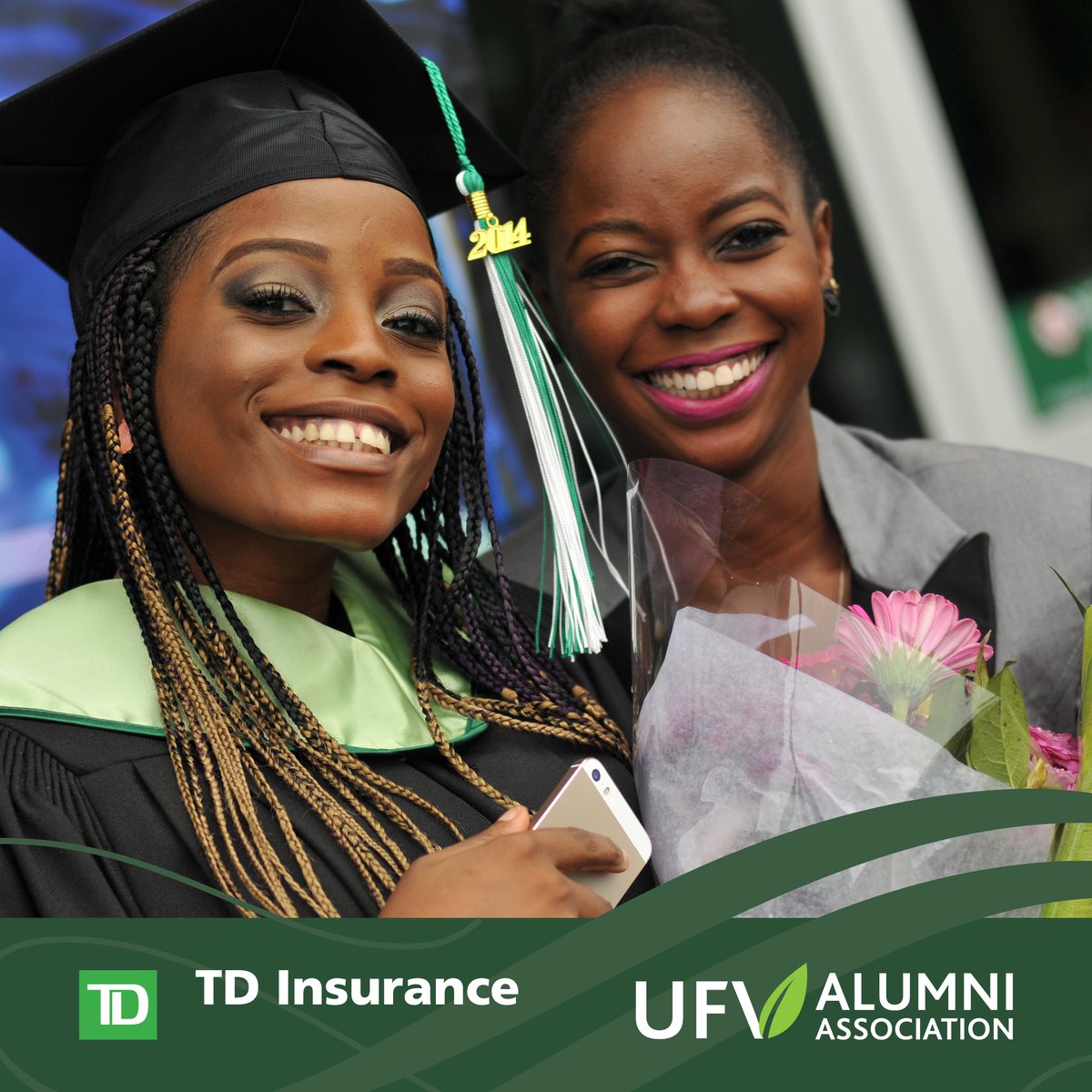 Special thank you to our partners @TD_Insurance and @UFVAlumni for helping to make the Alumni Celebration Plaza possible for Convocation 2023. 🎉