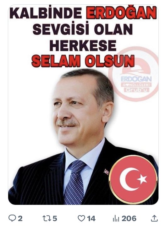 TÜRKİYE SANA EMANET REİSİM SENDE ALLAHA EMANET OL
@Aksi10__ 
@NarCicegi_06
@AKPartiArguvan 
@VLDNSVM023344 
@muhammed7325 
@__Zulal_ 
@OSMANLI_1453_RT
@Alperen3404 
@hasanunalll 
@7741_esin_7741 
@tasoguz16 
@_____KlLlC_____ 
@isa_ozguller
@MSC21_
@Dilekzara1 
@Tug_2023_…