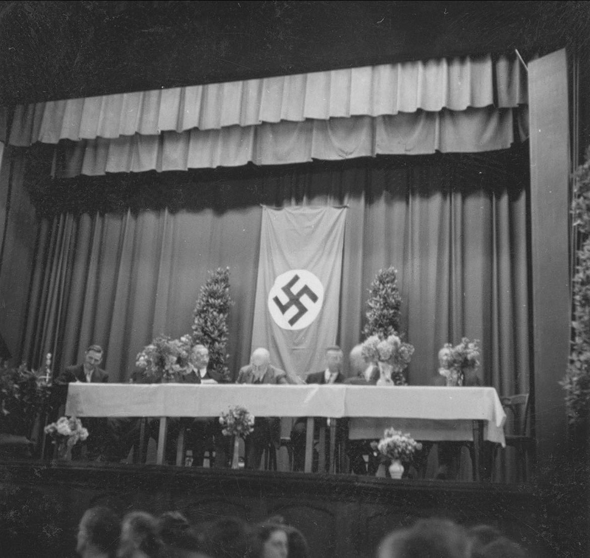 Ma’am, your religion sided with the Nazis. That is Heber Grant, a man you consider a prophet of god, with a Nazi flag. I’d maybe sit this one out, since we already know you’d be sitting with the oppressors too.