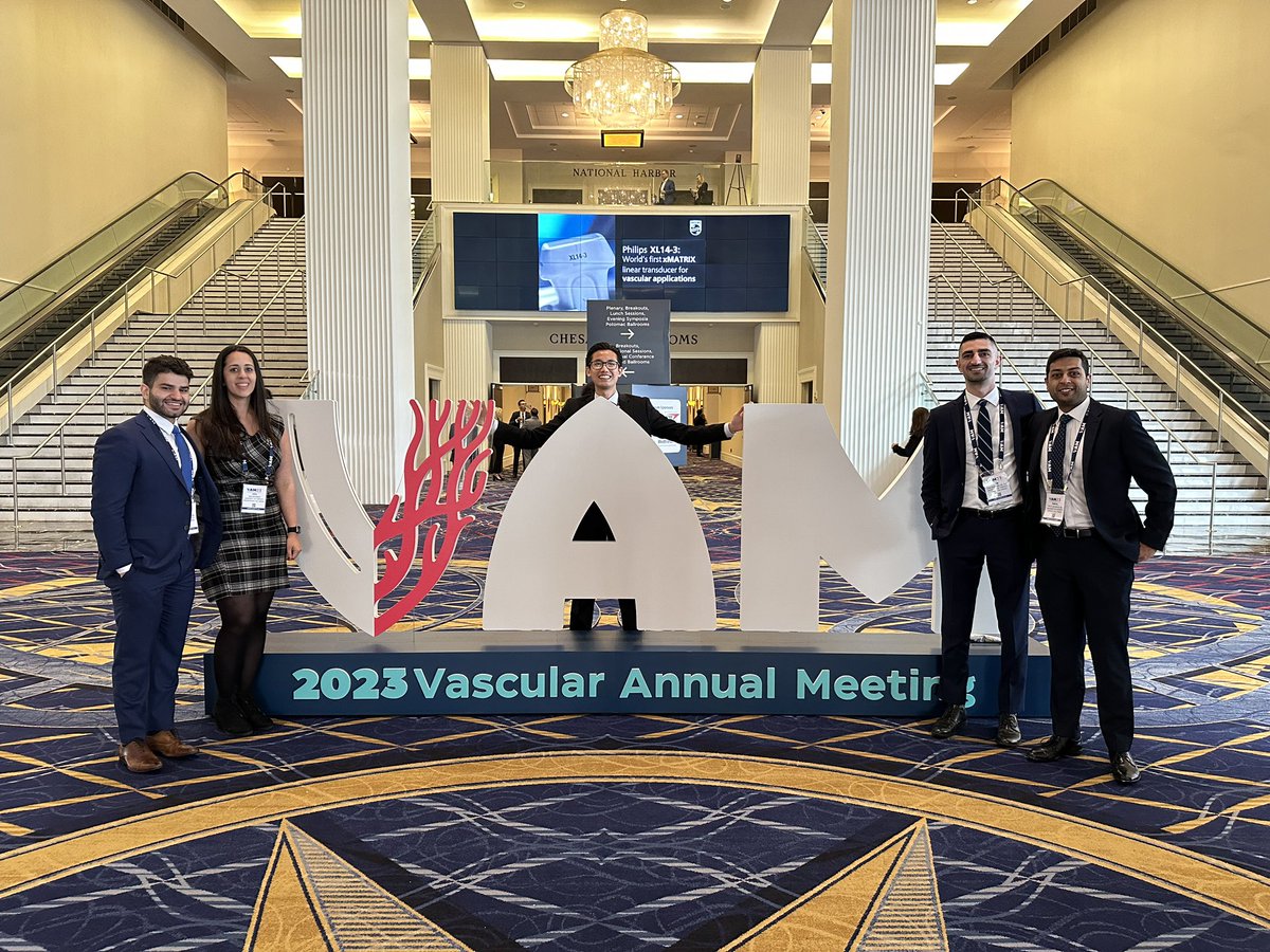 U of T Vascular Surgery residents at #VAM2023! <a href="/UofTVascular/">UofT Vascular Surgery</a> <a href="/TiamFeridooni/">Tiam Feridooni</a> <a href="/ben_li123/">Ben Li</a> <a href="/DanNasir24/">Daniyal Nasir Mahmood</a> <a href="/abehdinan/">Asha Behdinan</a> <a href="/APJavidan/">Arshia Javidan</a>