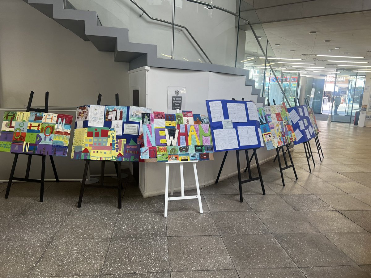 So exciting to see <a href="/hartley_primary/">Hartley Primary</a> exhibition at East Ham today. Get your free tickets at newhamheritagemonth.org/events/art-new…  #NewhamHeritageMonth