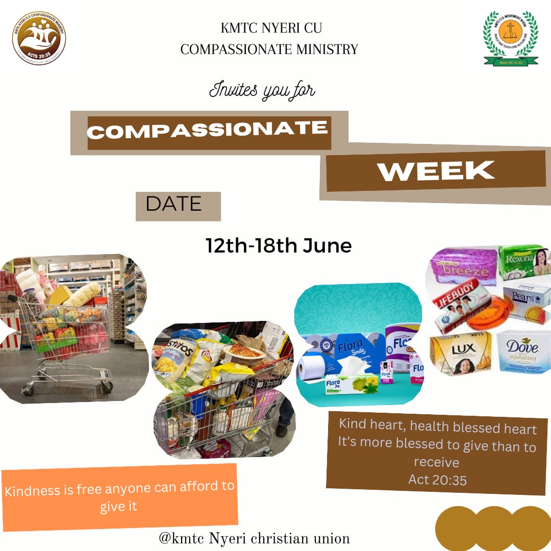 NyeriKmtcCU's tweet photo. #Compassionateweek
#kmtcnyeriCu https://t.co/6DTArqE0bh
