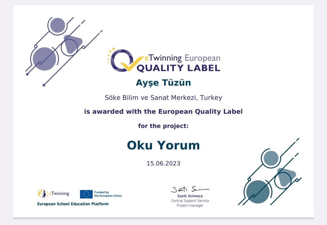 Ayşe Tüzün (@aysegulltuzun) on Twitter photo Kurucusu ve yürütücüsü olduğum iki proje Avrupa kalite ödülü ile taçlandı.Proje ortaklarıma,calışma arkadaşlarıma,ögrencilerime emekerinden dolayı sonsuz tesekkürler.<a href="/eTwinningEurope/">eTwinningEurope</a> <a href="/tretwinning/">eTwinning Türkiye</a> <a href="/eTwinningAydin/">eTwinning Aydın</a> <a href="/eTwinningDestek/">eTwinning Projects Dissemination</a> <a href="/AydinMemArge/">Aydın İl Mem Ar-Ge</a> <a href="/sokebilsem/">SÖKEBİLSEM</a> Kurucusu ve yürütücüsü olduğum iki proje Avrupa kalite ödülü ile taçlandı.Proje ortaklarıma,calışma arkadaşlarıma,ögrencilerime emekerinden dolayı sonsuz tesekkürler.<a href="/eTwinningEurope/">eTwinningEurope</a> <a href="/tretwinning/">eTwinning Türkiye</a> <a href="/eTwinningAydin/">eTwinning Aydın</a> <a href="/eTwinningDestek/">eTwinning Projects Dissemination</a> <a href="/AydinMemArge/">Aydın İl Mem Ar-Ge</a> <a href="/sokebilsem/">SÖKEBİLSEM</a>