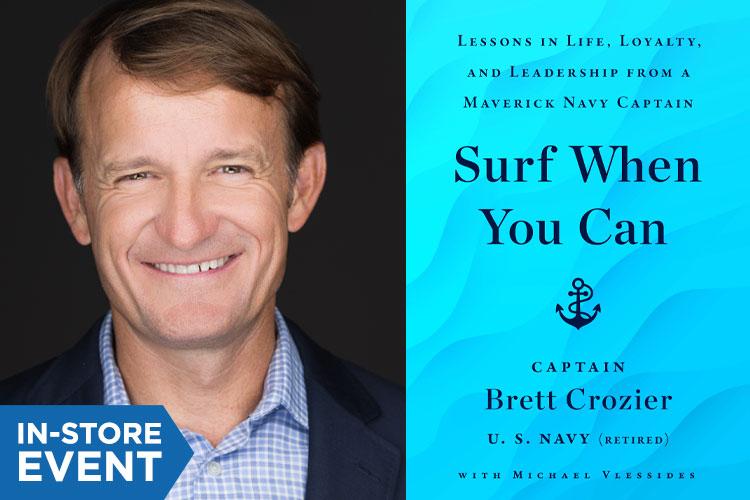 Don’t miss Capt. <a href="/BrettECrozier/">Brett Crozier</a>-Tomorrow at 7pm!
Doors open at 6:15pm. Please arrive at auditorium by 6:45pm. Free parking available in student parking lot (enter campus from Mendocino Ave. via Ridgway Ave. and continue to follow signs to parking lot). <a href="/AtriaBooks/">Atria Books</a> @surfwhenyoucan