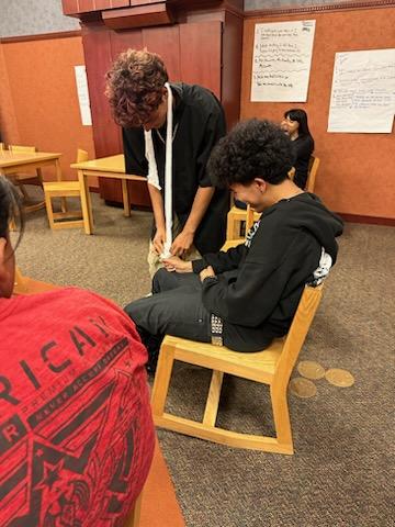 10Solisc's tweet photo. Eagle Ops learning the ABC's of Bleeding Control using torniquetes and gauze #SEHSTheBest https://t.co/x3OZGX2MtZ