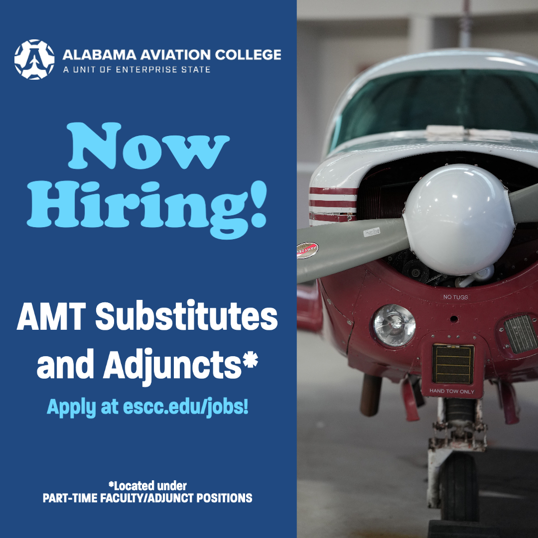 Do you have your A&P and want to teach future aviation maintenance technicians? Join our team as an AMT adjunct!

Apply at https://t.co/nvt0lC9tR7. Look under the 