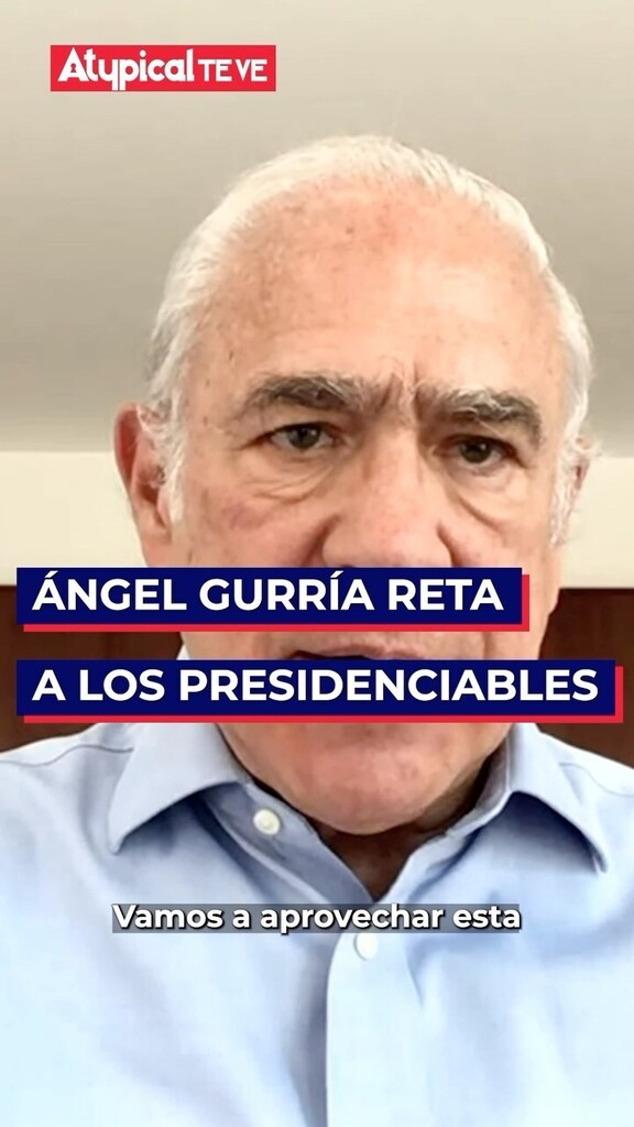 AtypicalTeve's tweet photo. Ángel Gurría lanza reto a todos los aspirantes a la presidencia. Asegura que los debates son una gran herramientas para demostrar el conocimiento y experiencia. ¿Qué opinas?¿Te gustaría que hubiese deabtes entre los presidenciables?
#AtypicalTeVe #LaRec… https://t.co/xu9D8LV29m https://t.co/DA0epAFMT3