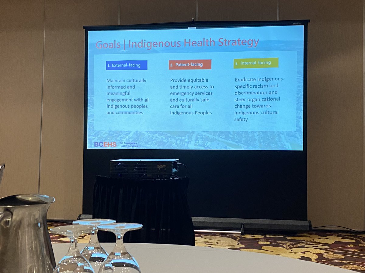 <a href="/BC_EHS/">BC Emergency Health Services</a> leader Amy Poll highlighting the incredibly important work her team is doing to support our organization’s indigenous health strategy at the <a href="/ParamedicChiefs/">ParamedicChiefs</a> summit!
