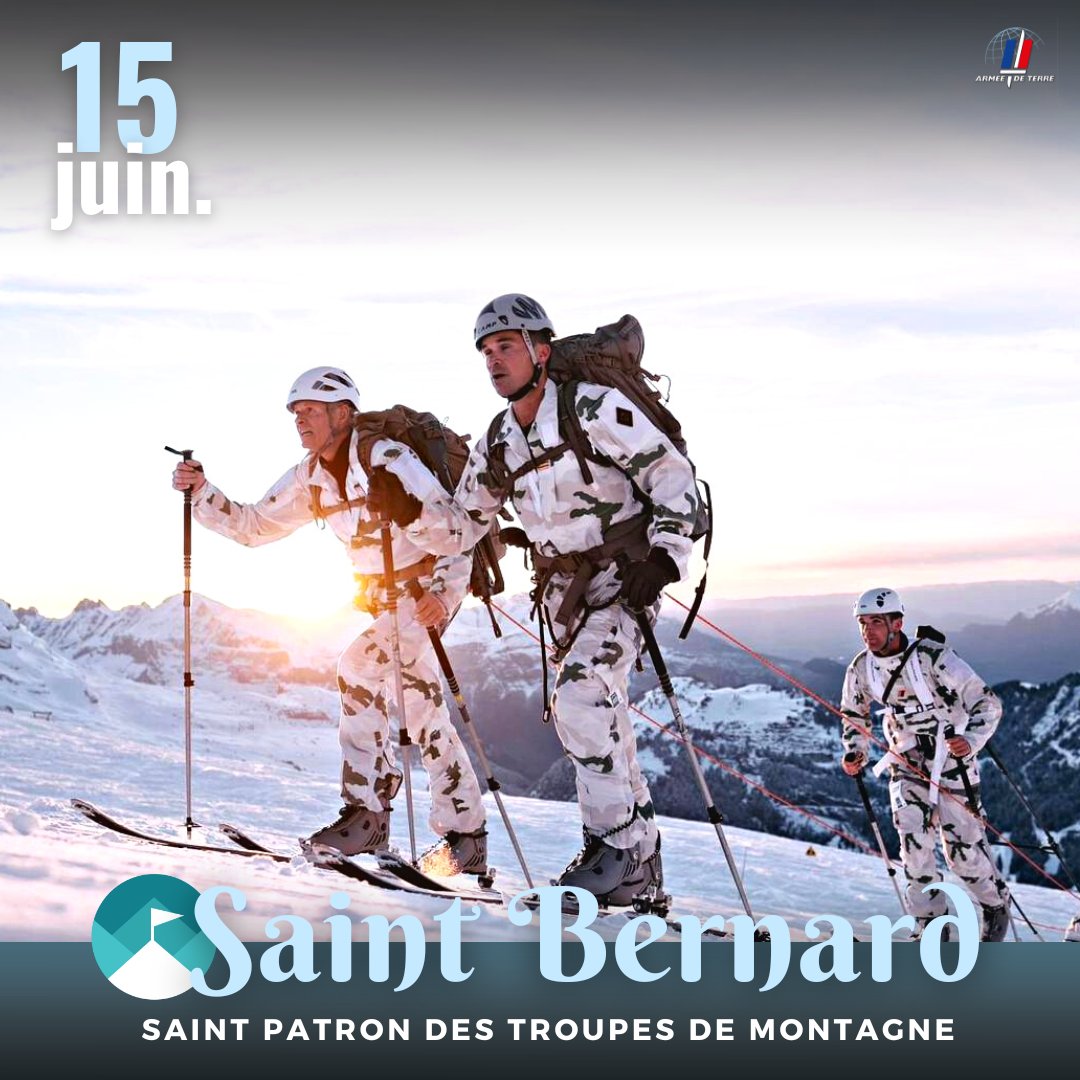 Belle fête de la Saint Bernard pour les 900 ans de sa canonisation, patron des #TroupesDeMontagne. Très beau Trail et plus de 5000 km parcourus pour #TenirLEffort #AvecNosBlessés de @armeedeterre ! @27bim @Defense_Sud_Est @LaCABAT