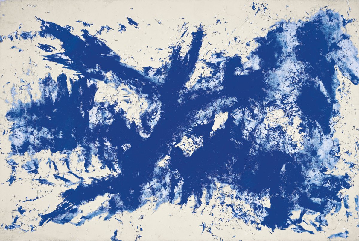 'Blue has no dimensions, it is beyond dimensions...' —Yves Klein

This work is in the @MuseoGuggenheim collection. Learn more: gu.gg/444dqj7

🔵🎨: Yves Klein, 'La grande Anthropométrie bleue (ANT 105),' ca 1960