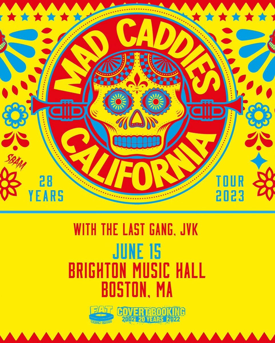 🚨BOSTON🚨

@brighton_music tonight with @madcaddiesofficial and @jvktheband ! Doors open up at 7 and music at 8! It's our first time playing Boston ... LETS GO!

#TheLastGang #MadCaddies #FatWreckChords #FatWreck #boston #Tour #brightonmusichall @fat_wreck