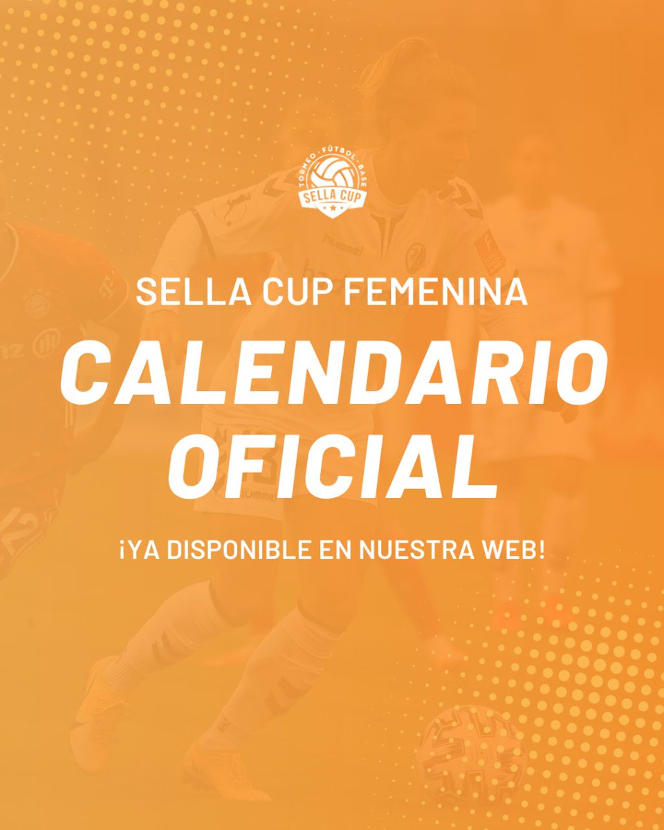 ¡Ya disponible el CALENDARIO OFICIAL Sella Cup 2023 Femenina! 👧🏻⚽️

Puedes consultarlo en nuestra web 👉 sellacup.com/noticias/calen…