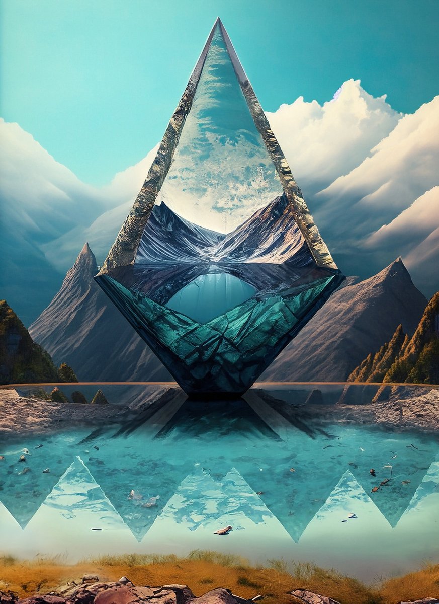 The Land of The Glass Pyramids. #AdobeFirefly #Art #Surreal #Fantasy