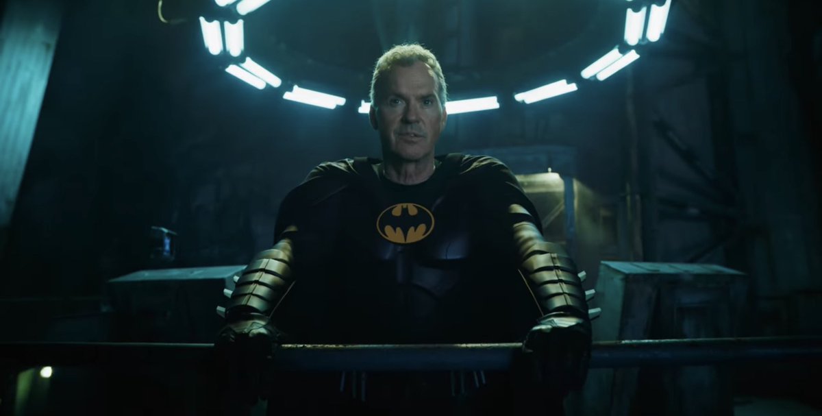 PhilWMovies's tweet photo. For me the GREATEST part of #TheFlash is seeing Michael Keaton return as #Batman! 

Mysterious, sly, and heroic. He is Batman.

With just the whisper of his iconic phrase, he reminds us why he remains such a memorable Dark Knight, and to me a personal favorite. https://t.co/sKwrpgrUqg