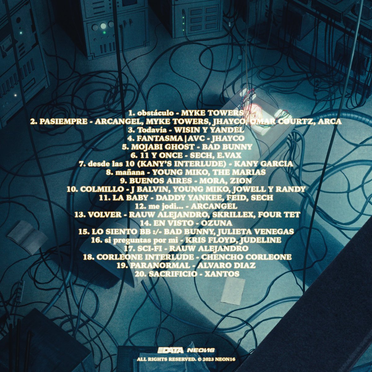 ReggaetonAPA's tweet photo. Tracklist oficial de “DATA”, el próximo álbum del productor Tainy. 💿 

¿Expectativas? https://t.co/XjO32WNUde