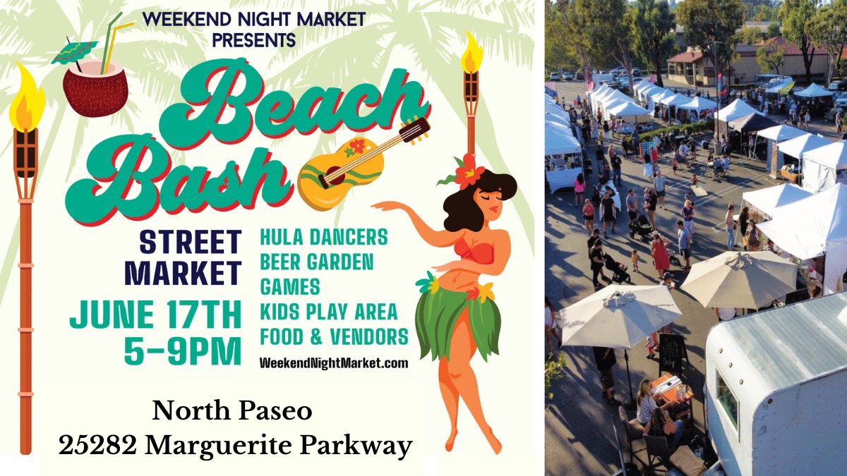 MissionViejoCA's tweet photo. This Father’s Day Weekend cruise over to the North Paseo by foot, bike, or vehicle and enjoy two great markets - the Farmers Market from 9 am-1 pm and the Night Market from 5-9 pm on Saturday, June 17.

https://t.co/T8nrPSoZwJ

#envisionmissionviejo #missionviejolife https://t.co/mBpRaeneKd