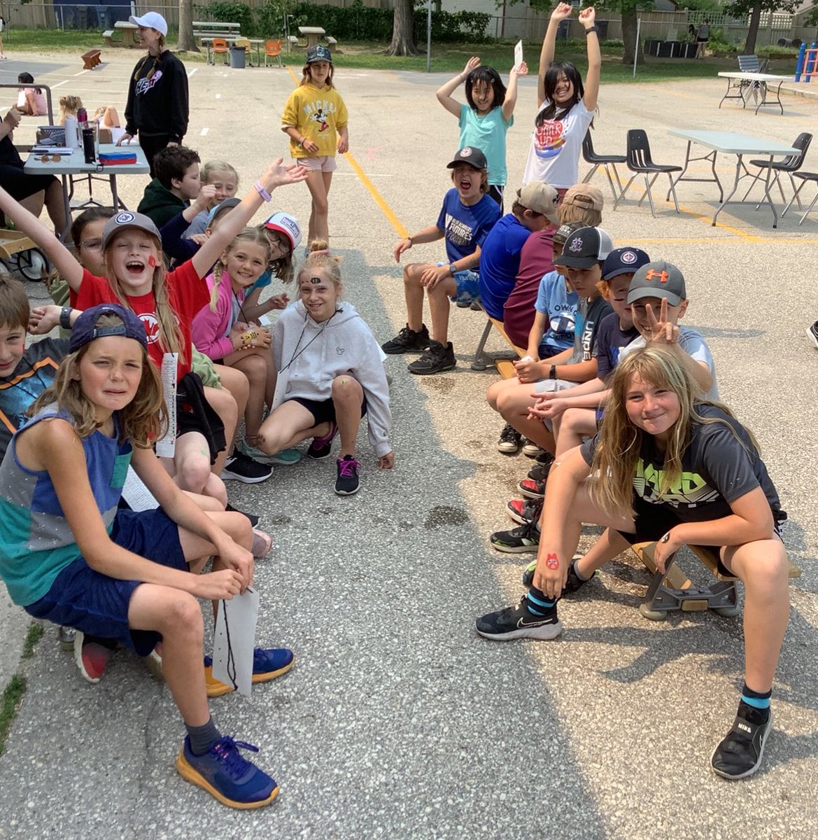 am_RETSD's tweet photo. Students enjoyed a fun, fantastic, and fabulous Field Day! Thank you to the grade 5’s for running the stations and for Mrs. Treffner for planning, organizing, and setting up a phenomenal day! https://t.co/0TppttyOgo