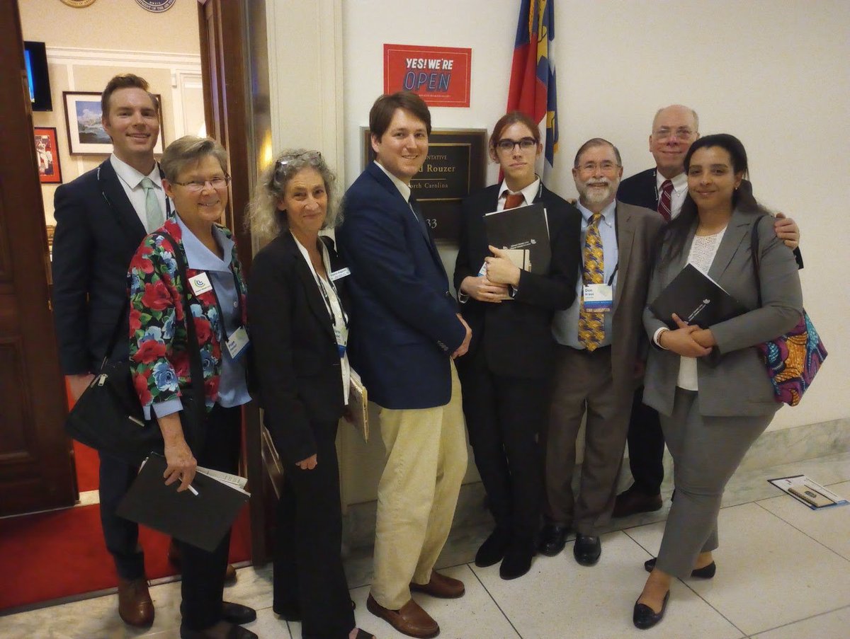 Just returned from the Citizens' Climate Lobby June conference #CCL2023 #grassrootsclimate in Washington DC which included a day of lobbying from almost 1000 attendees. Here's a picture from my team meeting with staff at @RepDavidRouzer's office.