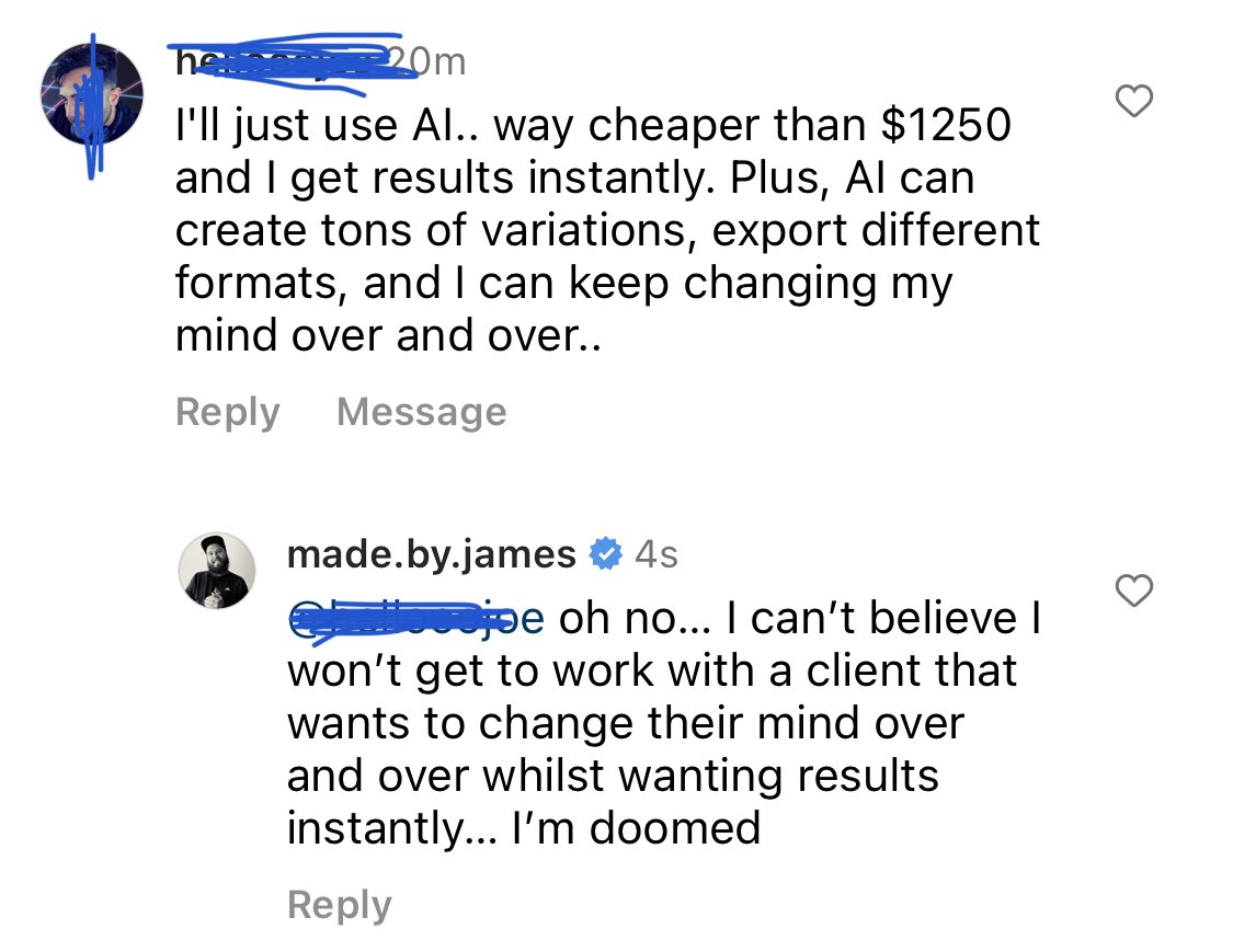 Let’s hope AI does take all of these “clients” off our hands 😂