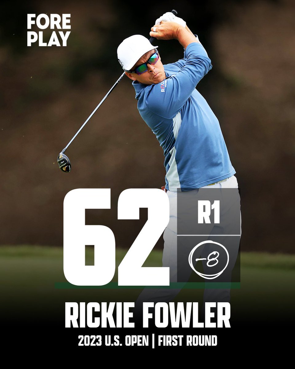 LOWEST ROUND EVER IN THE U.S. OPEN. RICKIE FOWLER. LEGEND.