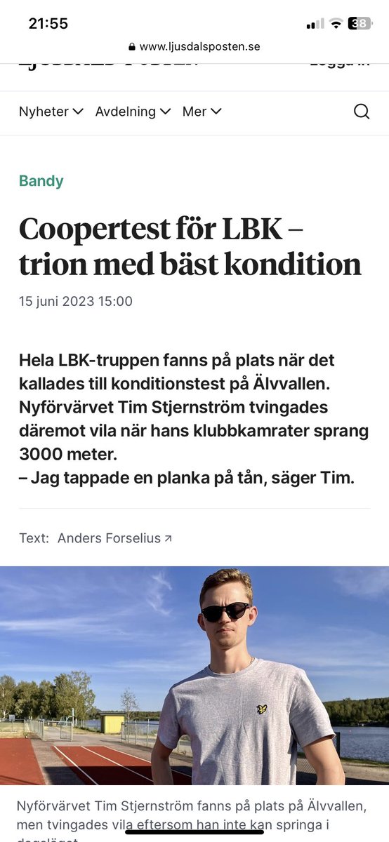 Årets bandyartikel är redan klar