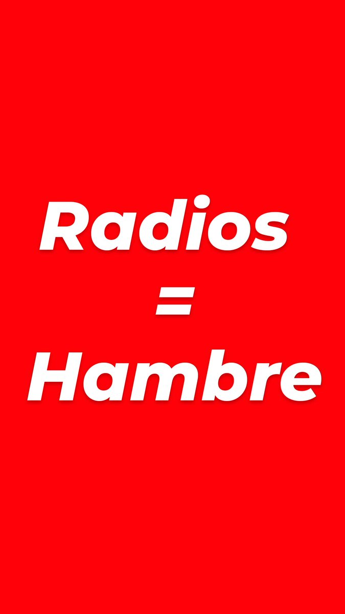 Las radios ofrecen miseria #SueldosDeHambre 
#RadiosHambre