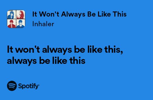 Inhaler_Chile's tweet image. ❤️

open.spotify.com/track/61YcJKRn…