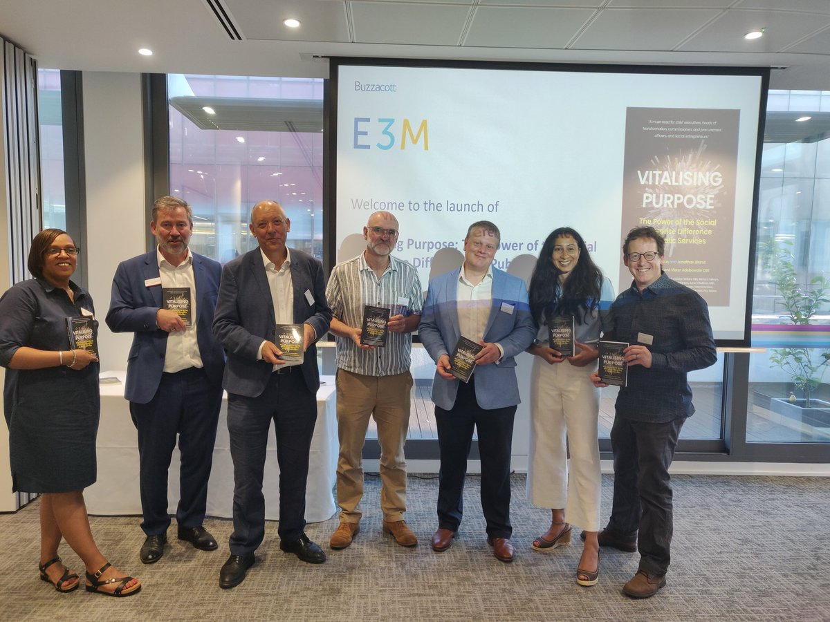 Book launch! What a privilege to work with people so determined to ensure public services are the best they can be, for people and places. #vitalisingpurpose