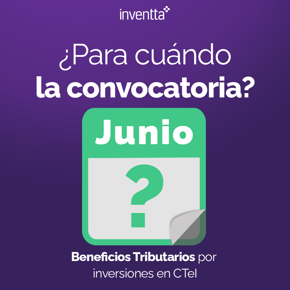Inventta's tweet image. La convocatoria para aplicar a beneficios tributarios por inversiones en ciencia tecnología e innovación ha estado demorada.
Que sale esta semana. Que a fin de mes seguro sale. Que ya salió…
No te preocupes nosotros te avisamos, lo importante es estar bien preparados.
#impuestos