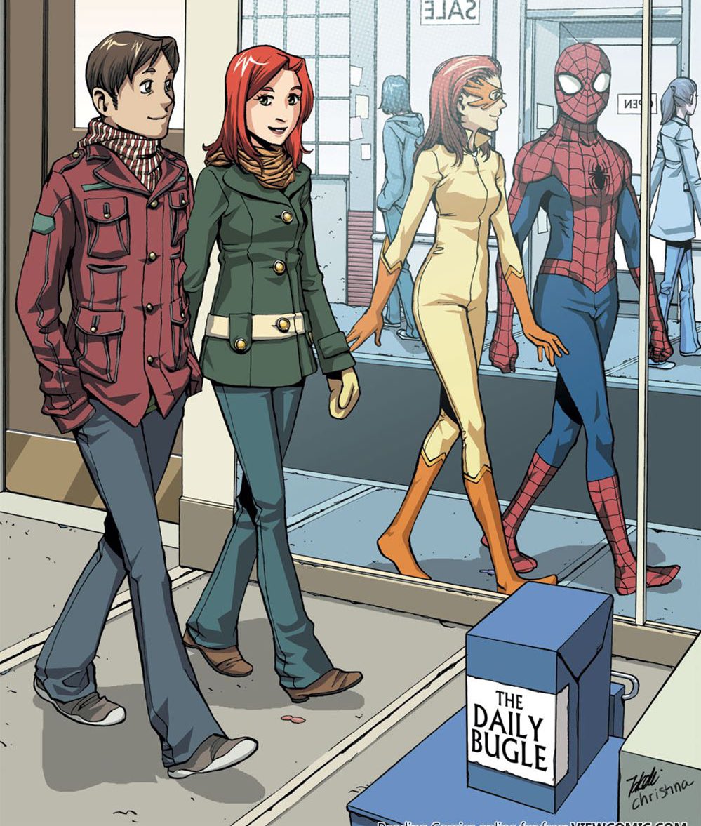 _Spiderman's tweet photo. So today…

1. Finally find time to hang with my amazing friends.
2. Still have to get our hero on.
3. Celebrate saving East Village with lunch together.
4. Spend rest of day picking up broken pieces of Iceman after his boyfriend dumped him by text. 

#SuperHeroLife https://t.co/FA8GBUunrG