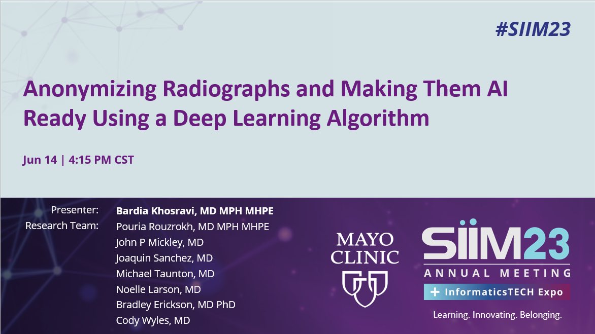 MayoAILab's tweet image. Join us at #SIIM23 for @khosravi_bardia&apos;s presentation on conditional radiograph generation and learn what this video represents? #GenerativeAl #DiffusionModels

Don&apos;t miss this opportunity! 

⏰ June 16th, 8:00 AM CST
🏢 R9 / L3

@SIIM_Tweets