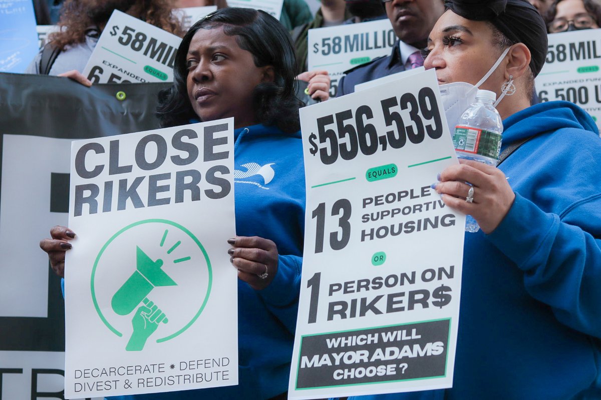 Tell @NYCMayor & @NYCCouncil  we need them to take steps NOW to deliver on the legal & moral obligation to #CloseRikers by funding supportive housing & alternatives to incarceration to scale, and by investing in community well-being in this year's budget: tinyurl.com/closerikersbud…