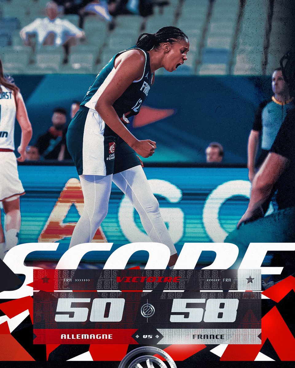 FRABasketball's tweet photo. Avec le cœur, avec les tripes, les Bleues vont chercher une 1ère victoire dans cet Euro 💙👊

#PassionnémentBleu #FRAALL https://t.co/aP6bUdebTW